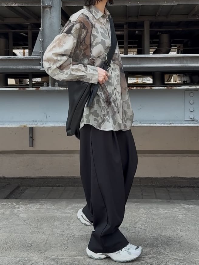 川本葵さんの「tk.TAKEO KIKUCHI｜」を使ったコーディネート