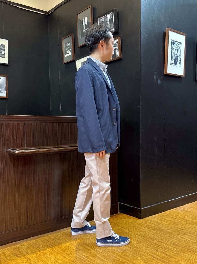 KEIさんの「TAKEO KIKUCHI｜ハットモチーフ ジャカード ストライプ シャツ」を使ったコーディネート