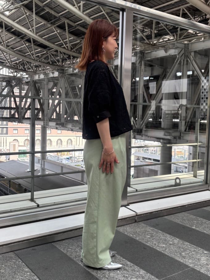 SaKiさんの「UNTITLED｜◆【セットアップ可能】フロントラップ ワイドパンツ」を使ったコーディネート