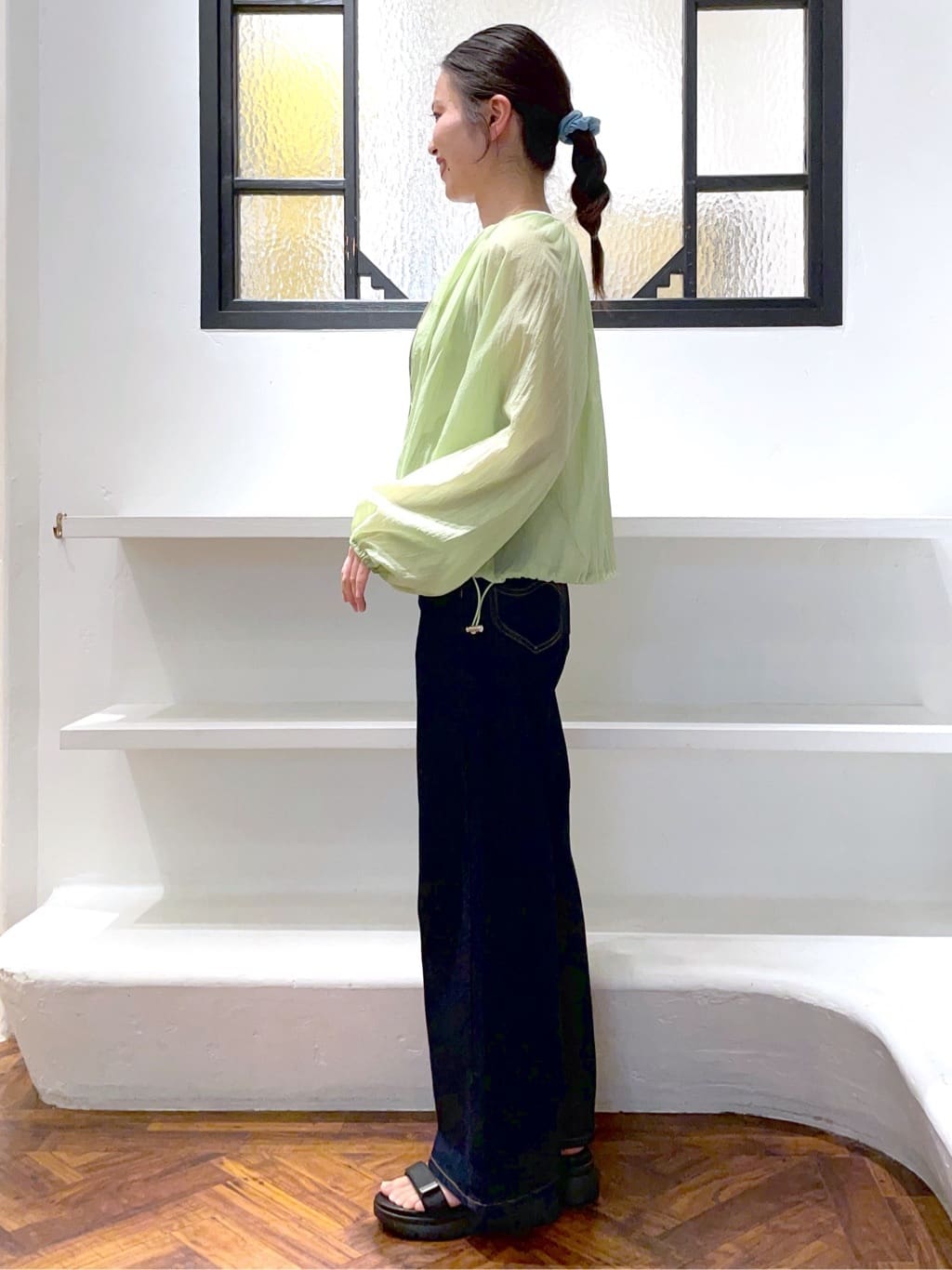 あんりさんの「grove｜【Lee&times;grove別注】WIDE DENIM PANTS」を使ったコーディネート