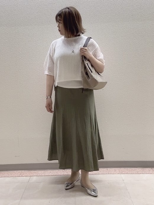chinatsuさんの「Reflect｜◆【手洗い可】レーシーニット」を使ったコーディネート