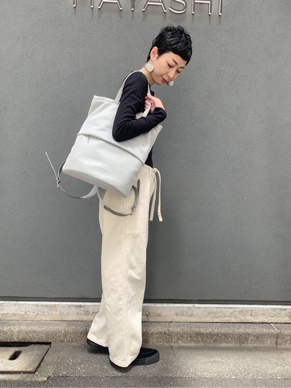Kさんの「HIROKO HAYASHI｜MAMELI（マメリ）リュックM」を使ったコーディネート