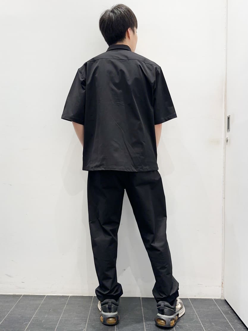 ちびちゃんさんの「THE SHOP TK｜◆パーフェクテックツイル5分袖シャツ【セットアップ可/吸水速乾/UVカット/アンチピリング】」を使ったコーディネート
