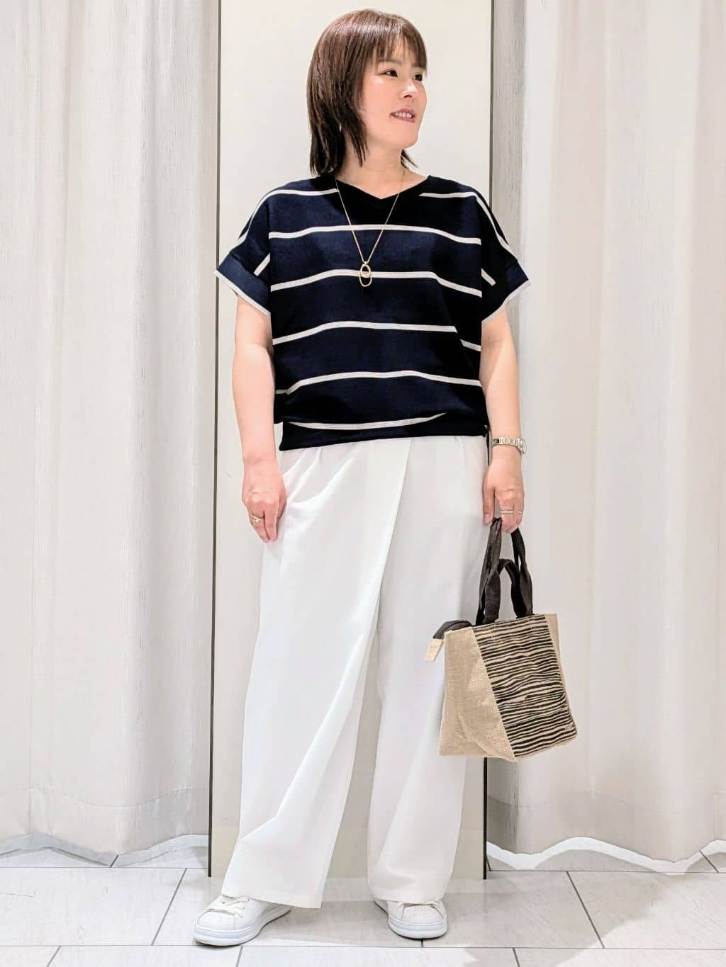 Onumaさんの「UNTITLED｜ライトダブルリングネックレス」を使ったコーディネート