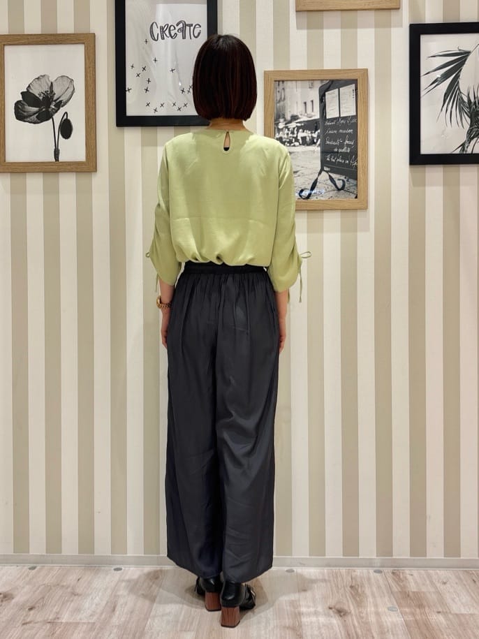 たまごがにさんの「SHOO･LA･RUE｜◆【2WAY】クリアしずく玉ネックレス」を使ったコーディネート