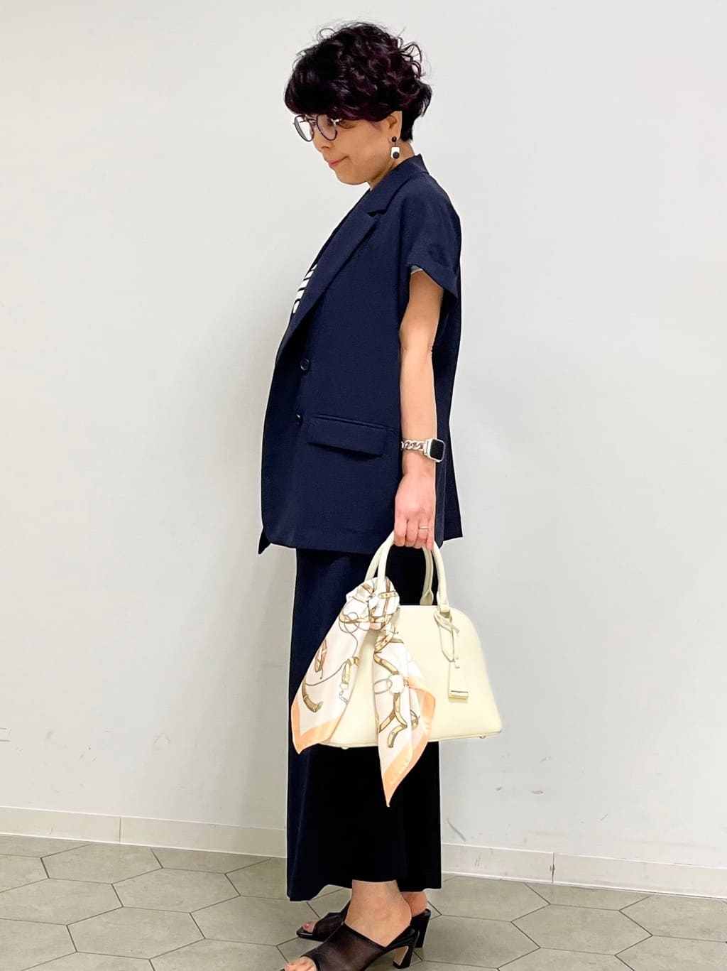 ushijimaさんの「UNTITLED｜◆【11色展開/コットン100/アンサンブル可能】 プルオーバーニット」を使ったコーディネート