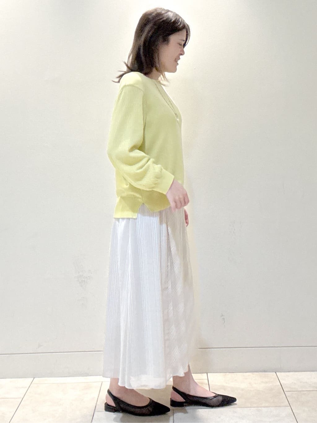 S&auml;K&iuml;さんの「Reflect｜◆【手洗い可】ストライプ柄シアースカート」を使ったコーディネート