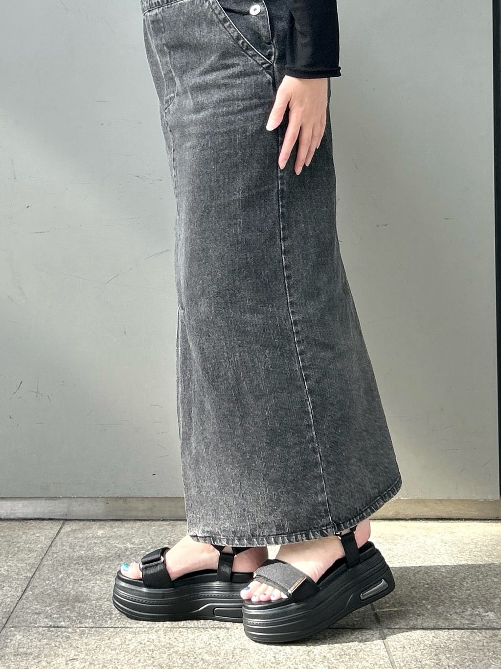 machikoさんの「ESPERANZA｜厚底フラットスポサン」を使ったコーディネート