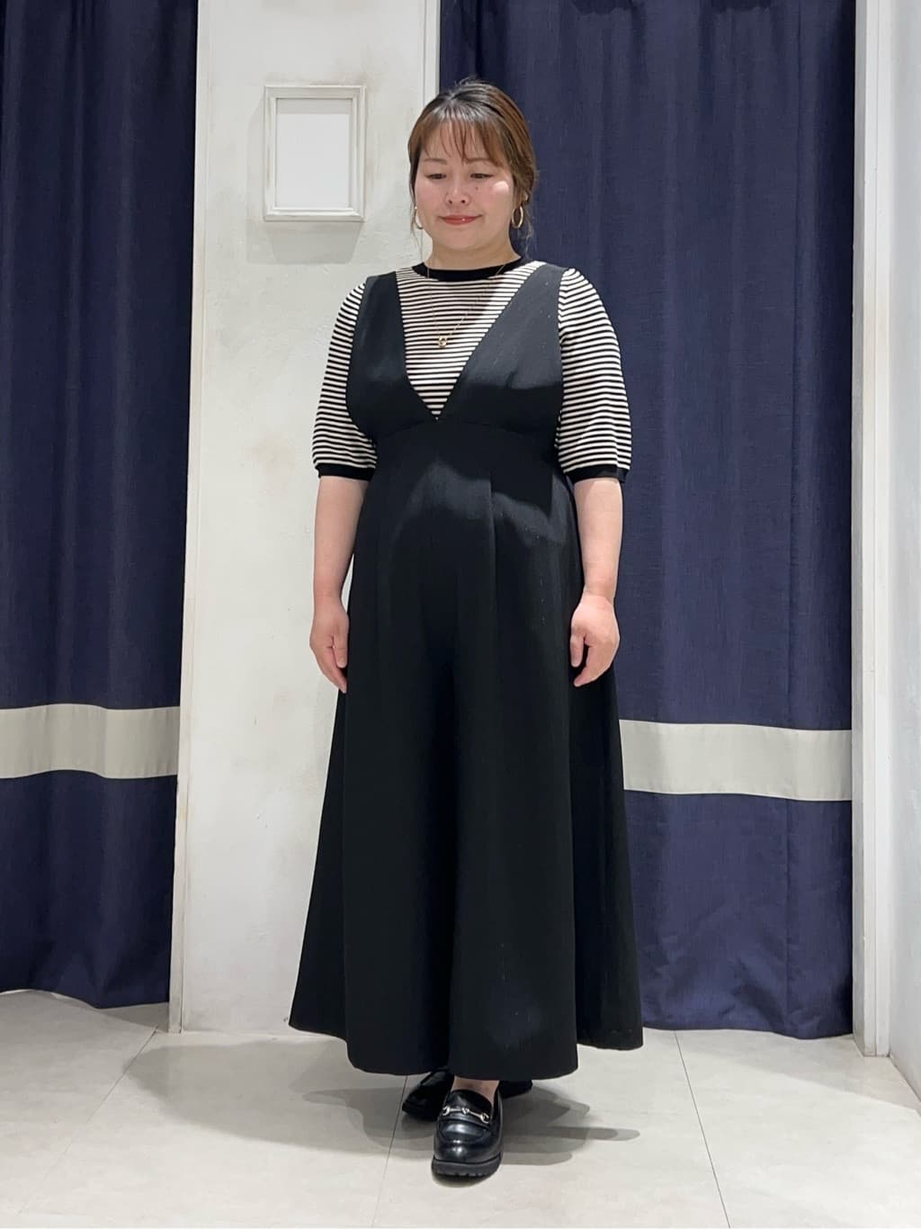 kokoさんの「grove｜ひんやり多機能・やわらかドライタッチ五分袖プルオーバー」を使ったコーディネート