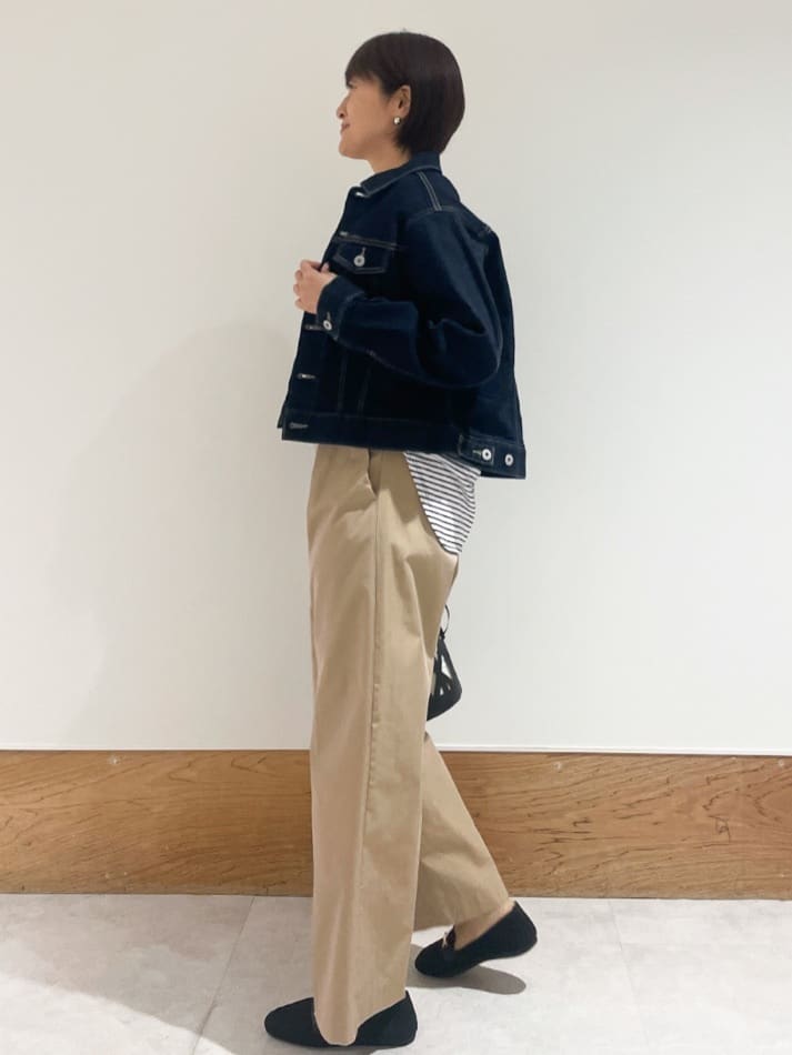 Yukinkoさんの「OPAQUE.CLIP｜◆ストレッチデニムジャケット【洗濯機洗い可】」を使ったコーディネート