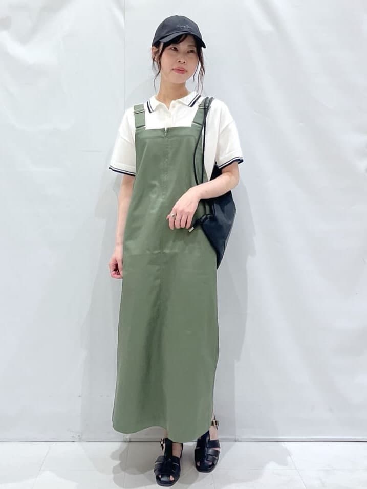 komaさんの「OPAQUE.CLIP｜◆ロゴ刺繍ポロニット【洗濯機洗い可／抗ピル】」を使ったコーディネート