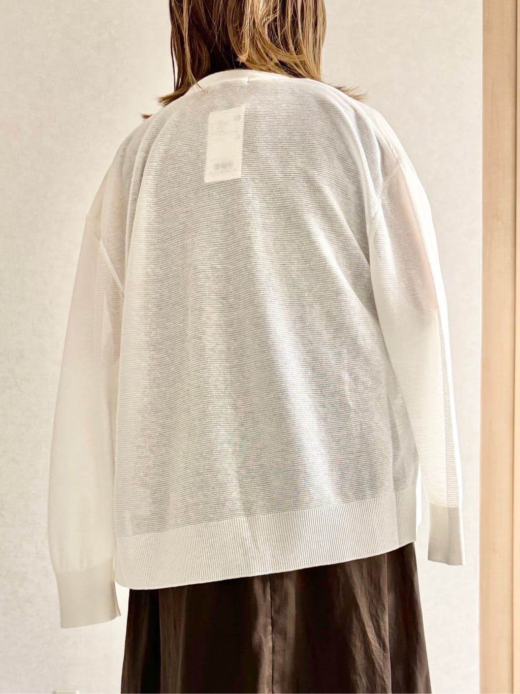 sayuさんの「UNTITLED｜◆【体型カバー/日除け】ドルマンスリーブ ガーターカーディガン」を使ったコーディネート