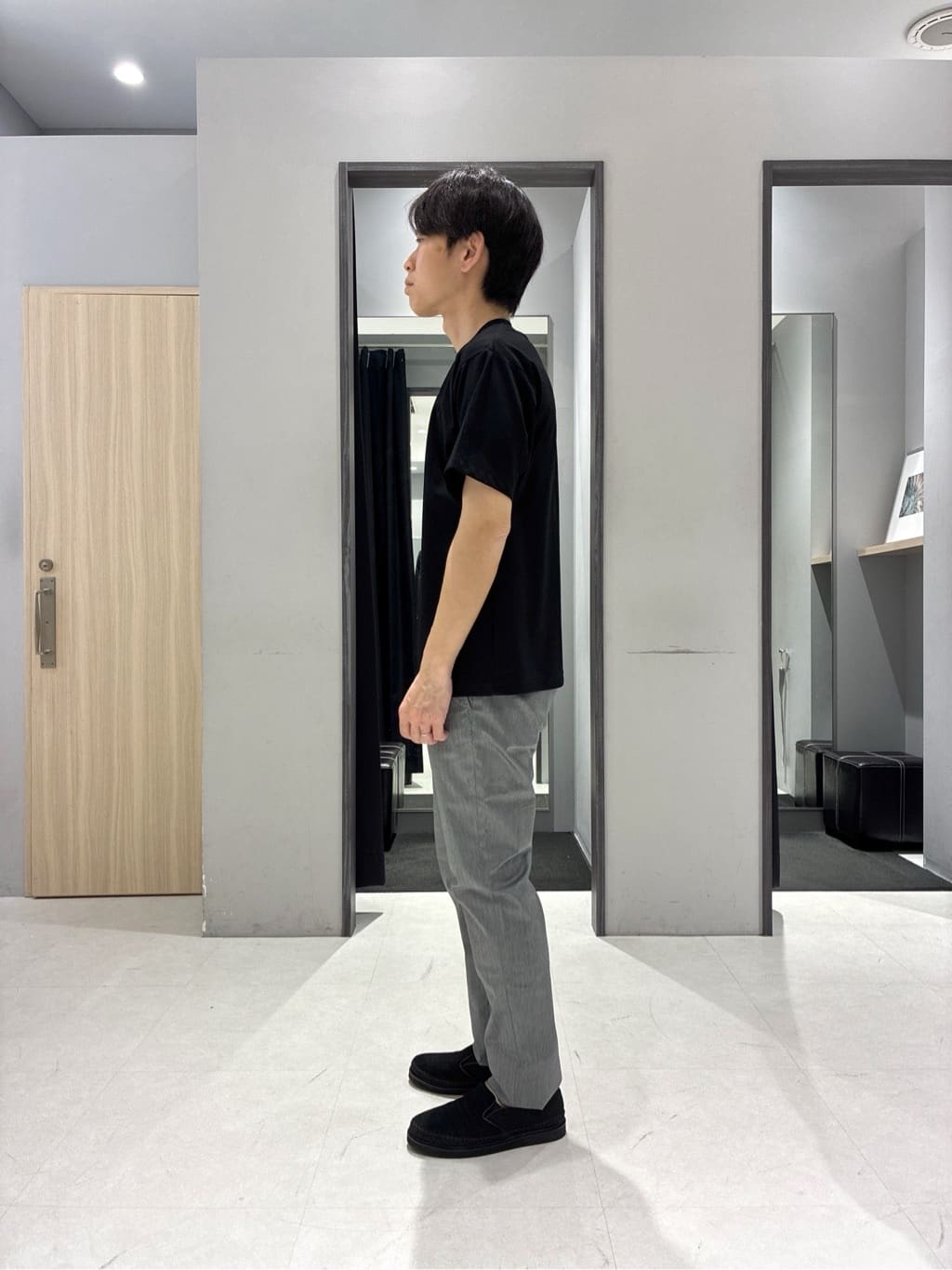 わいずみさんの「TAKEO KIKUCHI｜【全7サイズ&times;8色展開！】トップマルチヘリンボン パンツ」を使ったコーディネート