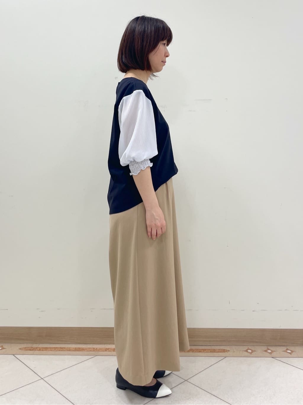 hanaさんの「Reflect｜◆【手洗い可】シアーストライプスリーブブラウス」を使ったコーディネート