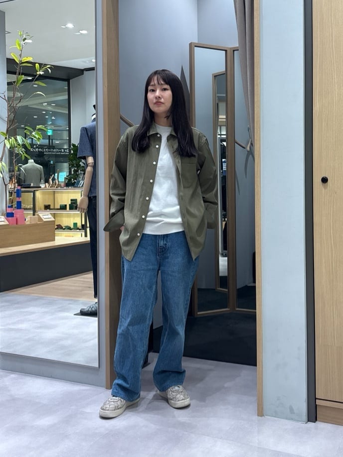 よぴさんの「TAKEO KIKUCHI｜フルベジタンニンレザー バックパック」を使ったコーディネート