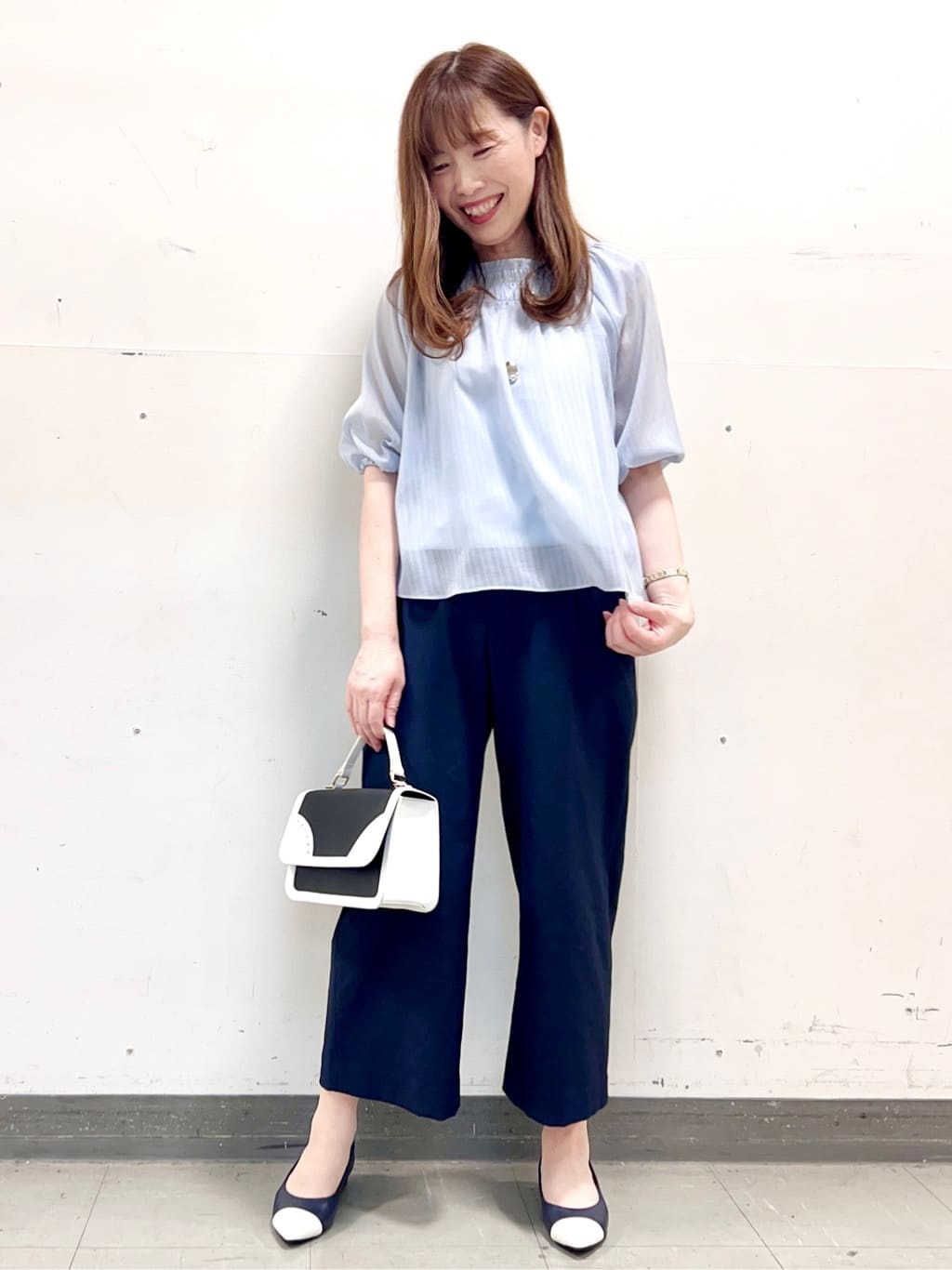 yuさんの「Reflect｜◆【E‐QUALITY／手洗い可】ワイドクロップドパンツ」を使ったコーディネート