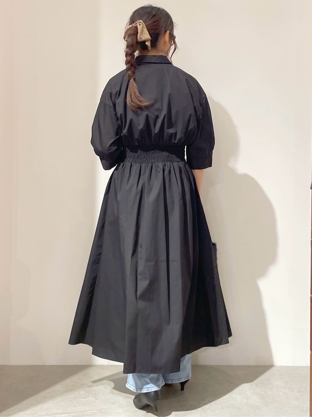 kanahoさんの「OPAQUE.CLIP｜◆《5色展開》フィット＆フレアシャツワンピース【洗濯機洗い可】」を使ったコーディネート