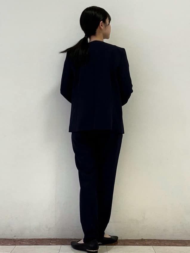 madokaさんの「OPAQUE.CLIP｜《通勤／セットアップ対応》Vネックジャケット／ダブルクロス【洗濯機洗い可】」を使ったコーディネート