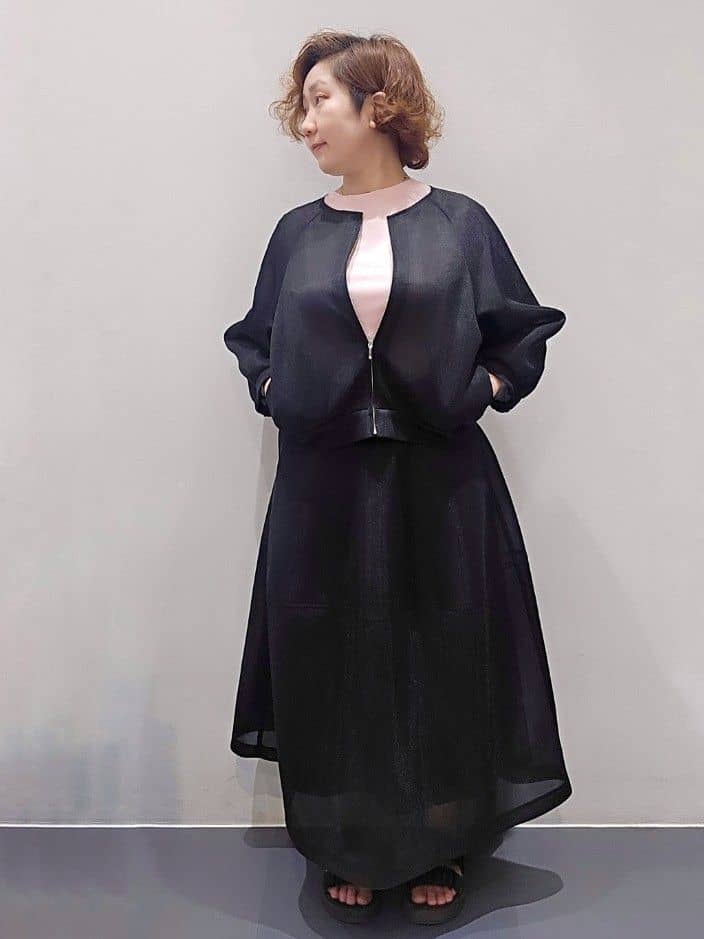 ゆきをさんの「OPAQUE.CLIP｜◆《5色展開／SS-LLサイズ》ベーシックTシャツ【UV／接触冷感／洗濯機洗い可】」を使ったコーディネート
