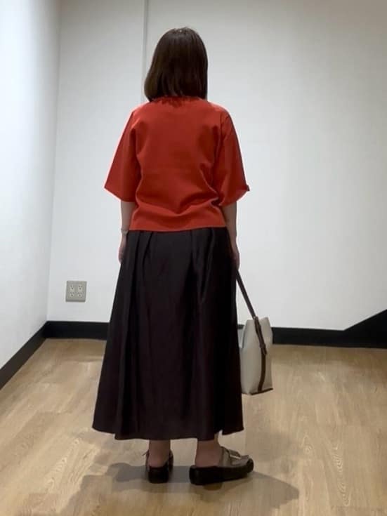 MIKIKOさんの「UNTITLED｜◆【清涼感/二の腕カバー】シアープルオーバーニット」を使ったコーディネート