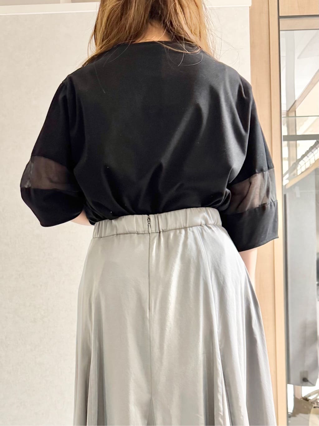 sayuさんの「UNTITLED｜◆【二の腕カバー/接触冷感】袖オーガンジープルオーバー」を使ったコーディネート