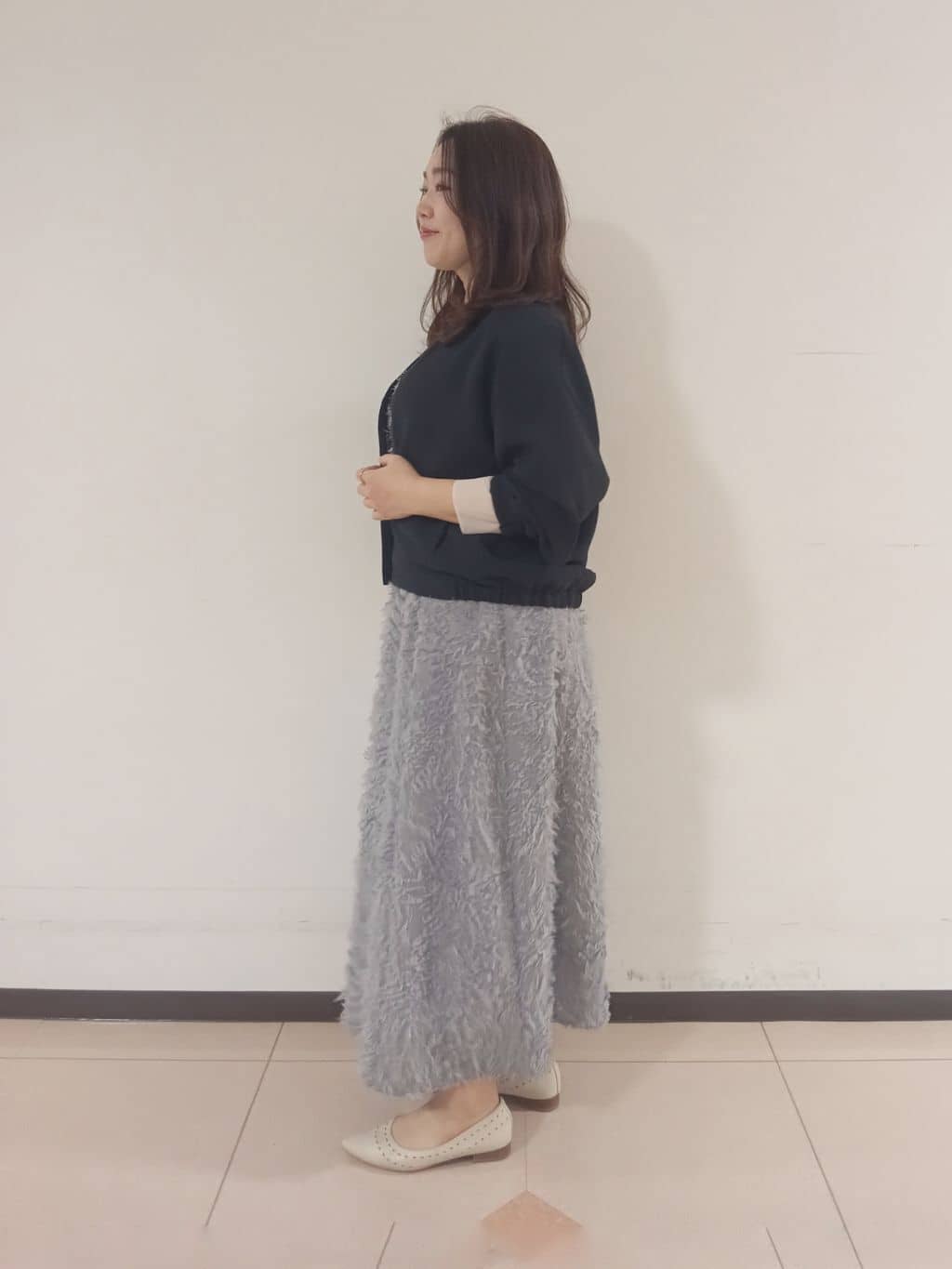 kaoさんの「INDIVI｜◆【洗える】袖＆裾 シアーデザイントップス」を使ったコーディネート