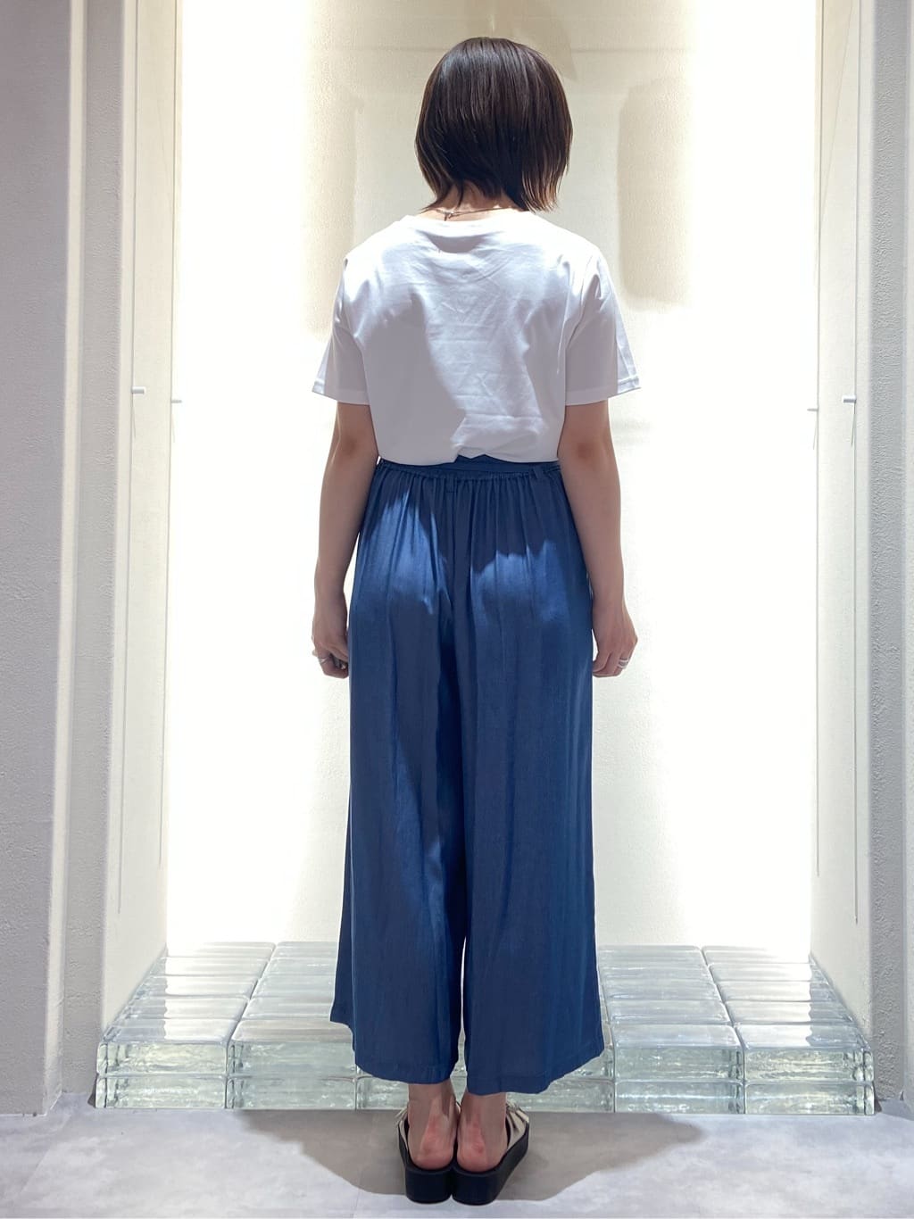 kimiさんの「index｜麻調シアーダブルブレストテーラードジャケット【洗濯機洗い可】」を使ったコーディネート