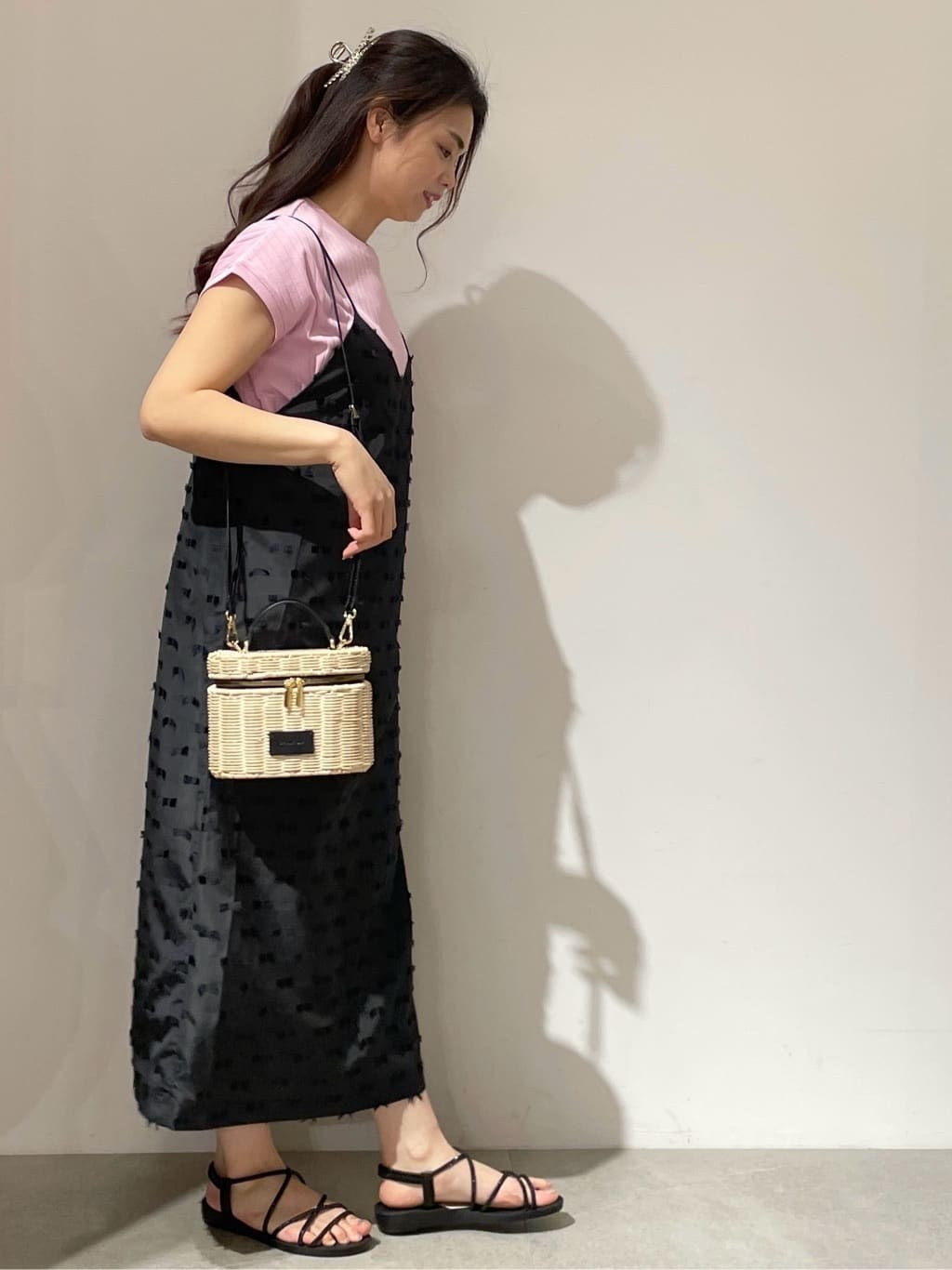 kanahoさんの「OPAQUE.CLIP｜◆ワイドリブフレンチTシャツ【洗濯機洗い可】」を使ったコーディネート