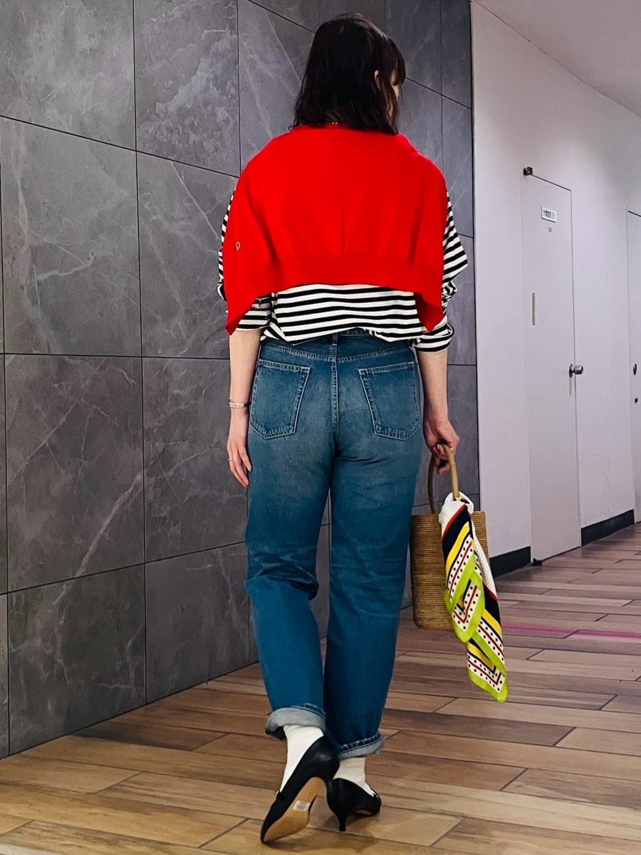 TSUKUIさんの「DRESSTERIOR｜【ウォッシャブル】テーパードコンフォートデニム」を使ったコーディネート