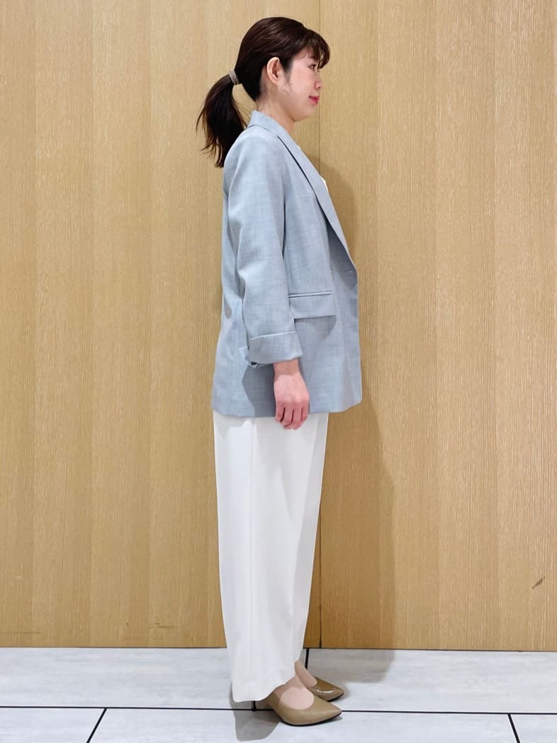 CHISATOさんの「UNTITLED｜◆【洗える/オンオフ使える】袖リブスリットストレッチニット」を使ったコーディネート