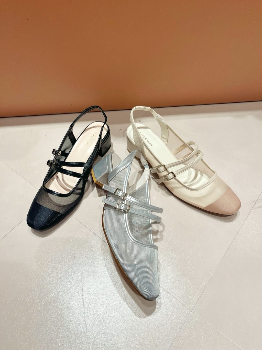 Oさんの「ESPERANZA｜ダブルベルトメッシュパンプス」を使ったコーディネート