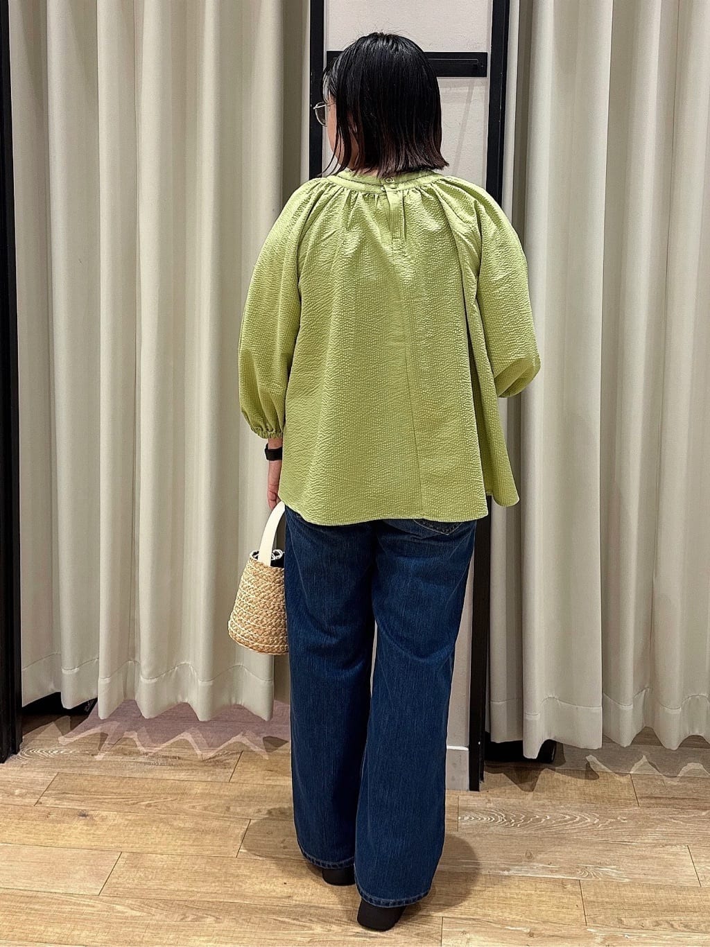 SoRAoさんの「grove｜【Lee&times;grove別注】WIDE DENIM PANTS」を使ったコーディネート