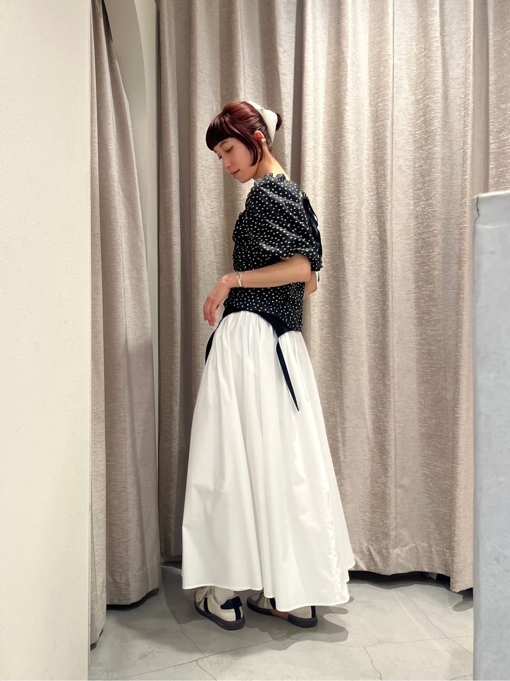 Rielさんの「CODE A｜side slit volume skirt」を使ったコーディネート