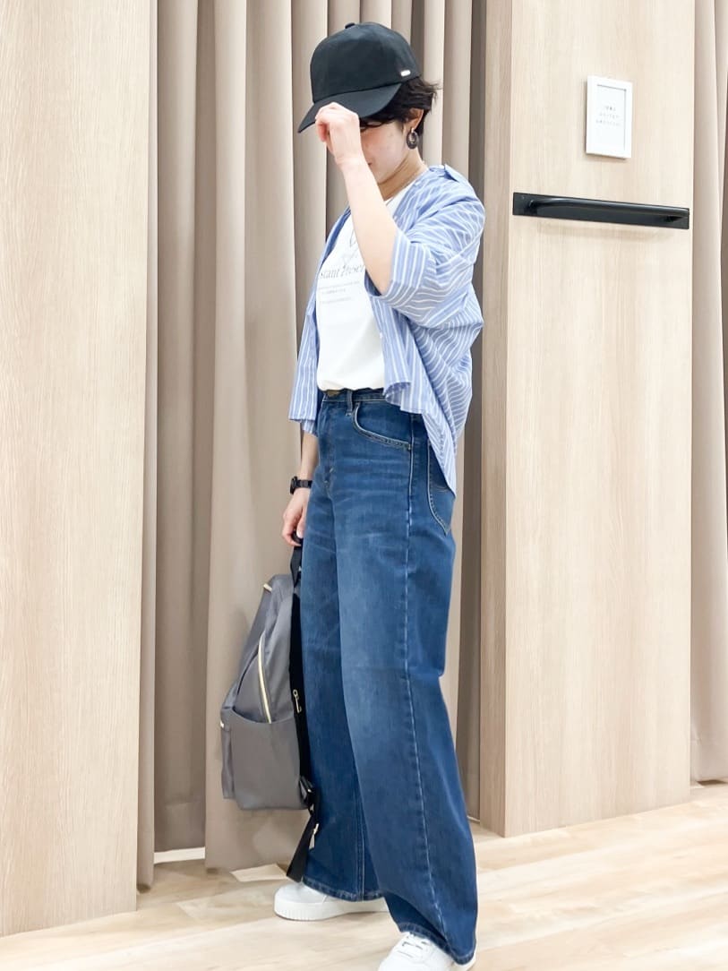 Keiさんの「grove｜【Lee&times;grove別注】WIDE DENIM PANTS」を使ったコーディネート