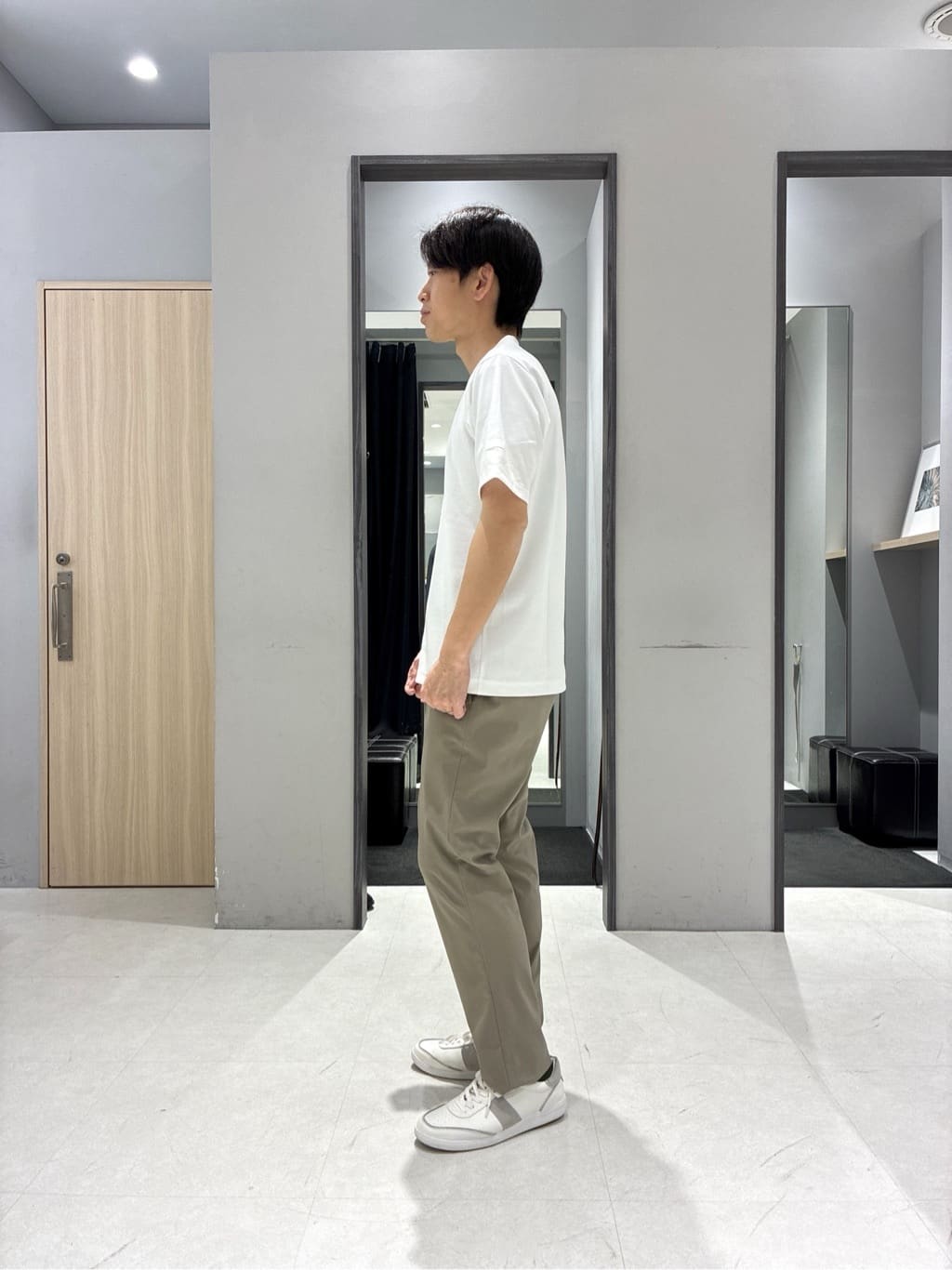 わいずみさんの「TAKEO KIKUCHI｜【抗菌防臭/シーズンレス】シアサッカー ジャージシャツ」を使ったコーディネート