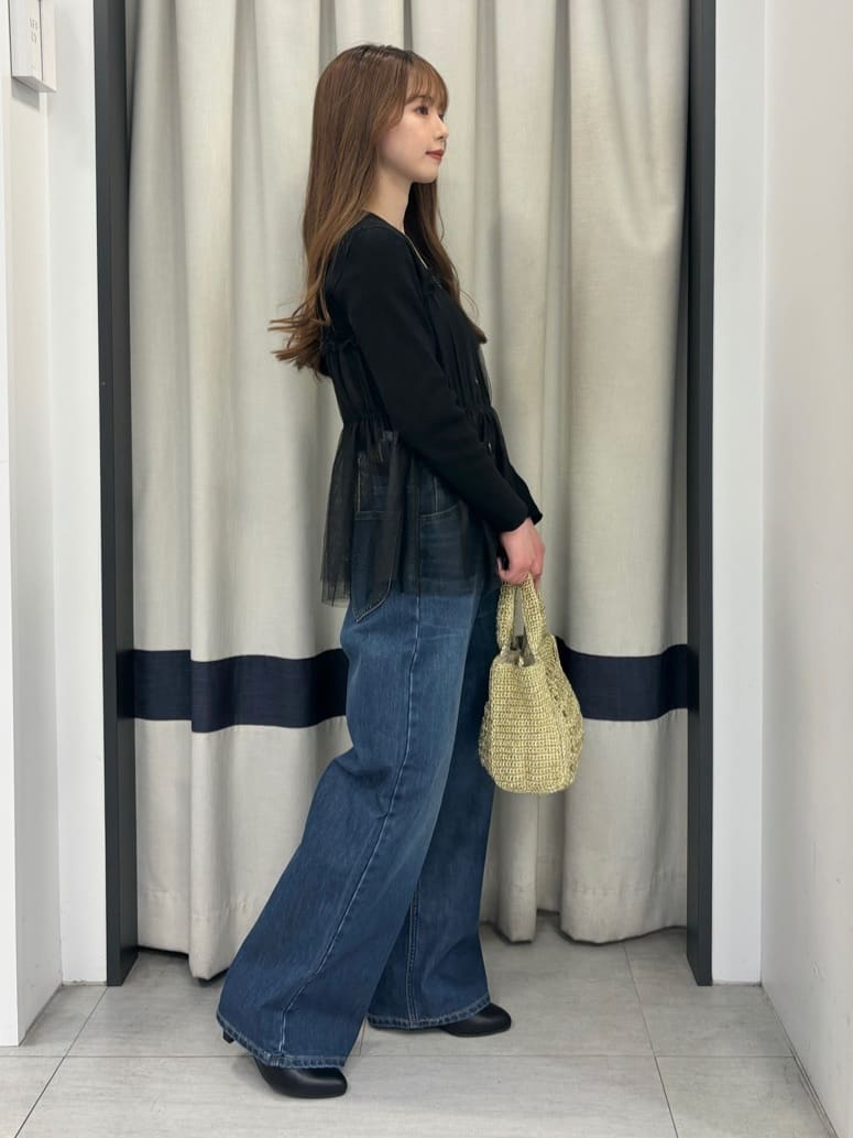 ainaさんの「grove｜【Lee&times;grove別注】WIDE DENIM PANTS」を使ったコーディネート