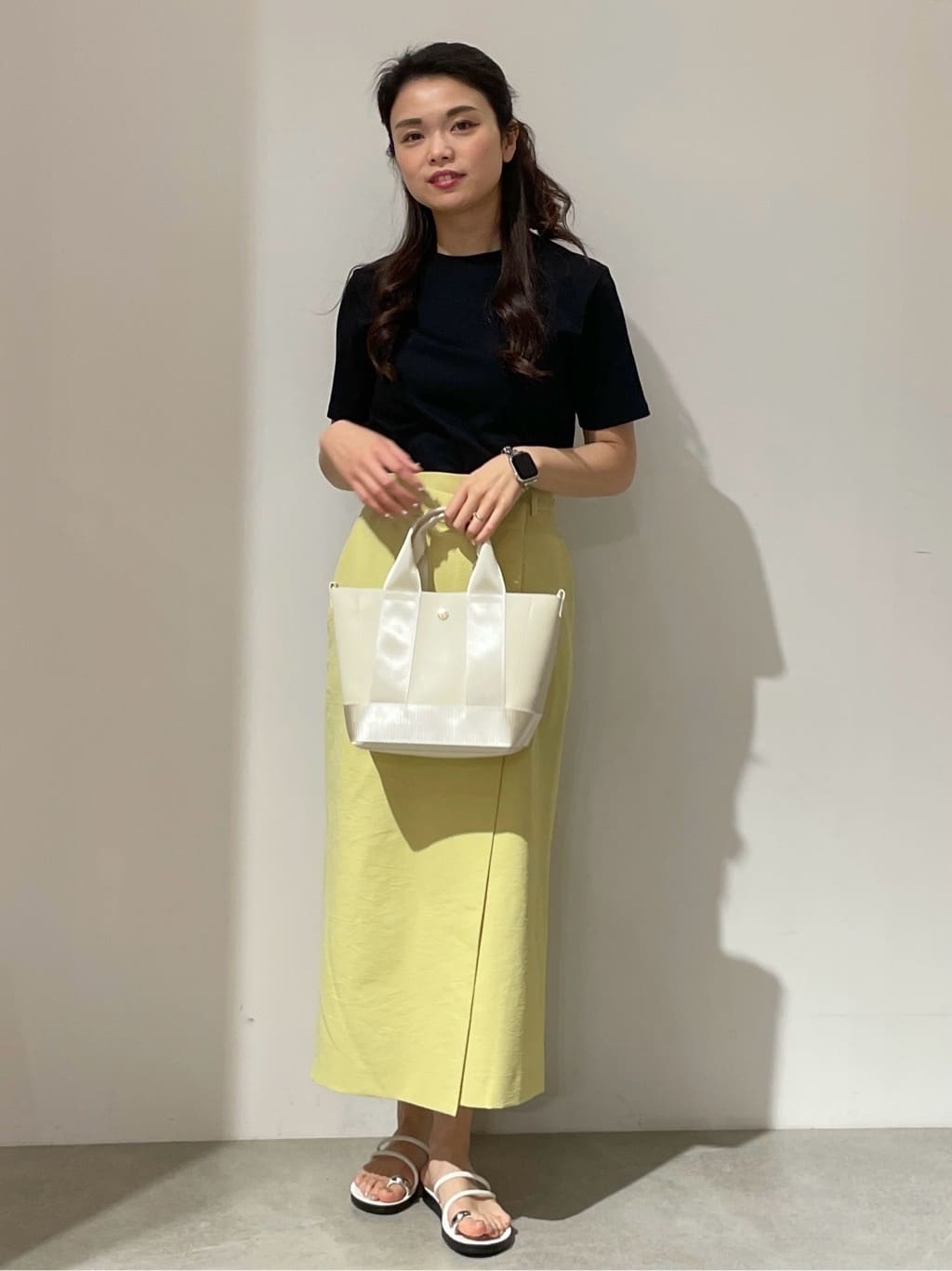 kanahoさんの「OPAQUE.CLIP｜◆《5色展開／SS-LLサイズ》ベーシックTシャツ【UV／接触冷感／洗濯機洗い可】」を使ったコーディネート