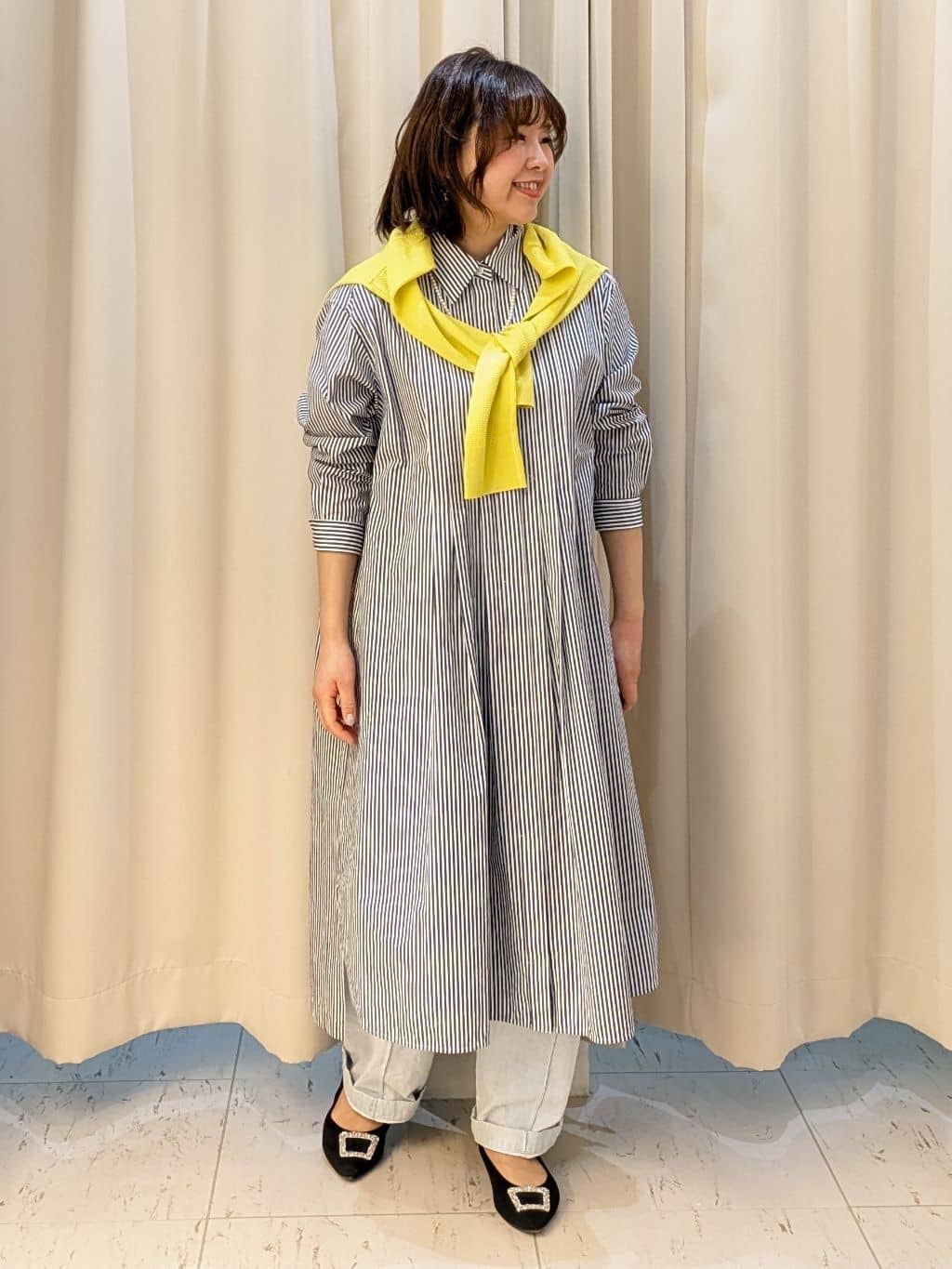 なみきさんの「UNTITLED｜【セレモニー】パール調フリークリップネックレス」を使ったコーディネート