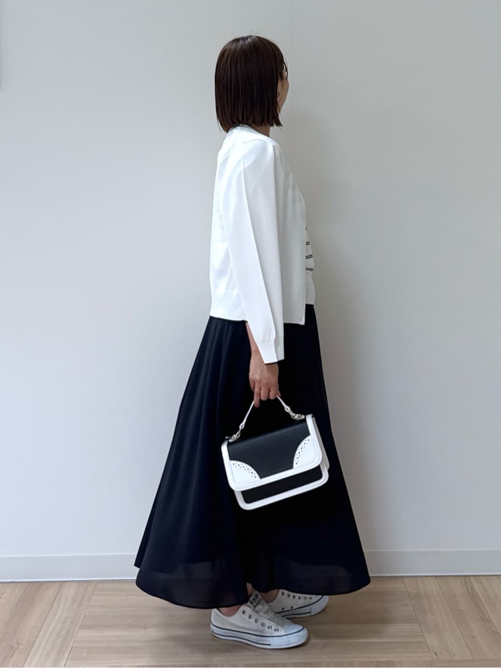 amiさんの「Reflect｜◆【手洗い可／アンサンブル可】五分袖ニット」を使ったコーディネート