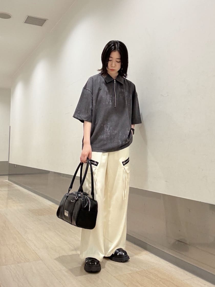 Renaさんの「tk.TAKEO KIKUCHI｜◆ヴィンテージライクハーフジップポロシャツ」を使ったコーディネート