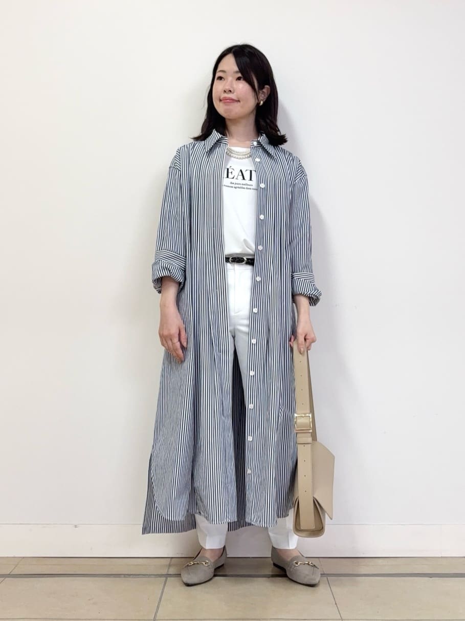 asamiさんの「UNTITLED｜◆タイプライターシャツワンピース」を使ったコーディネート