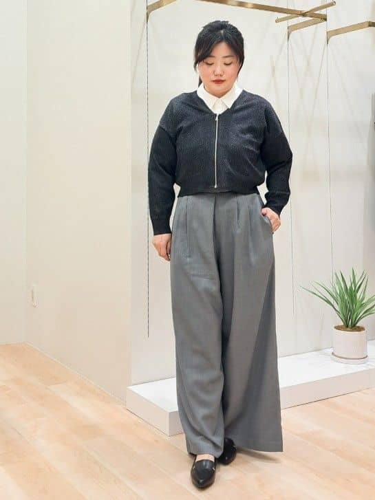 ふるさんの「grove｜メタルパーツローファーパンプス【晴雨兼用】」を使ったコーディネート