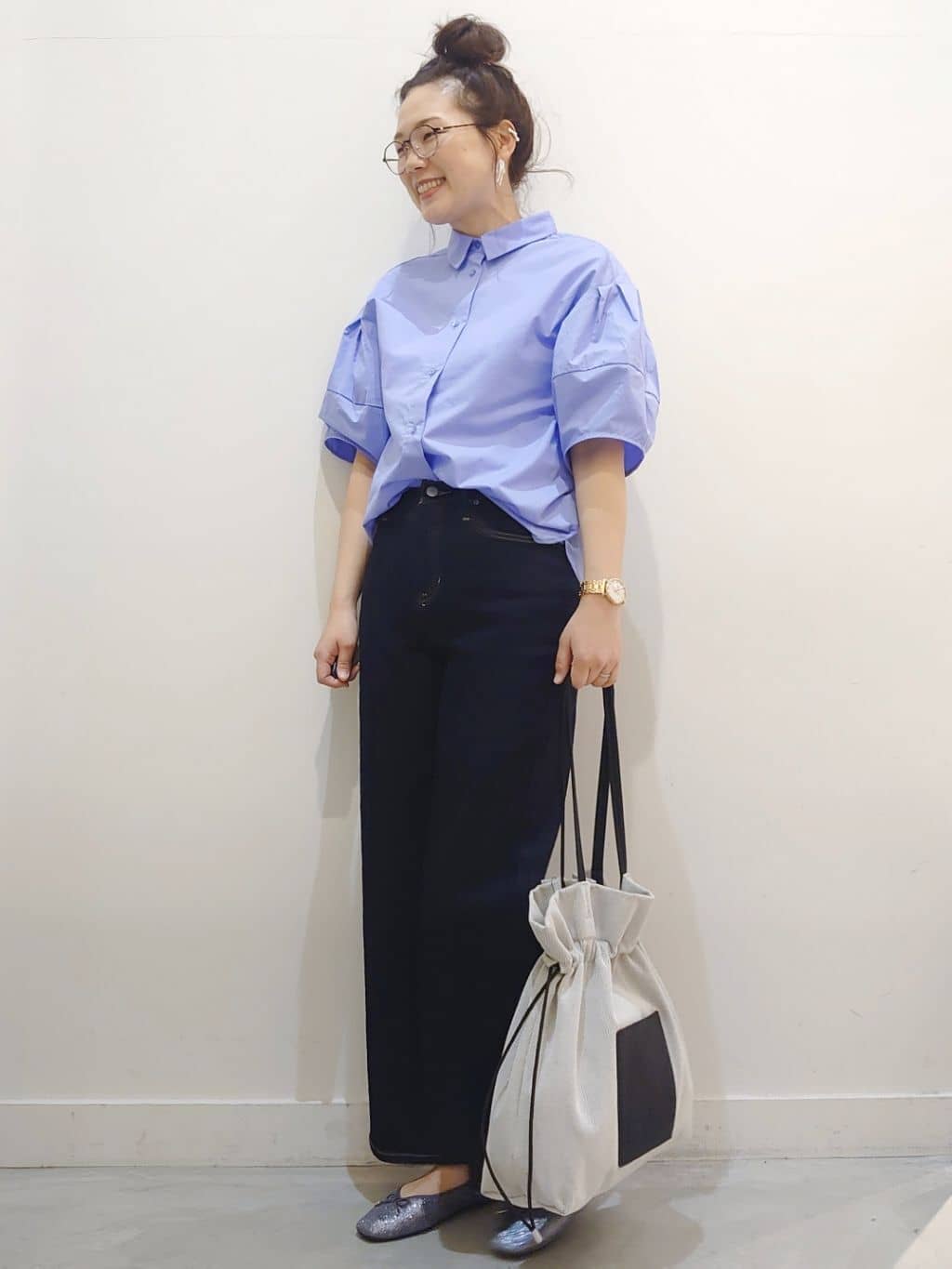 minamiさんの「OPAQUE.CLIP｜【定番/6color】名品フラットバレエシューズ」を使ったコーディネート