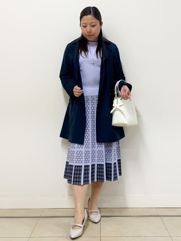 chisaさんの「Reflect｜◆【WEB限定カラーあり／セットアップ可】ダブルジャカードニット」を使ったコーディネート