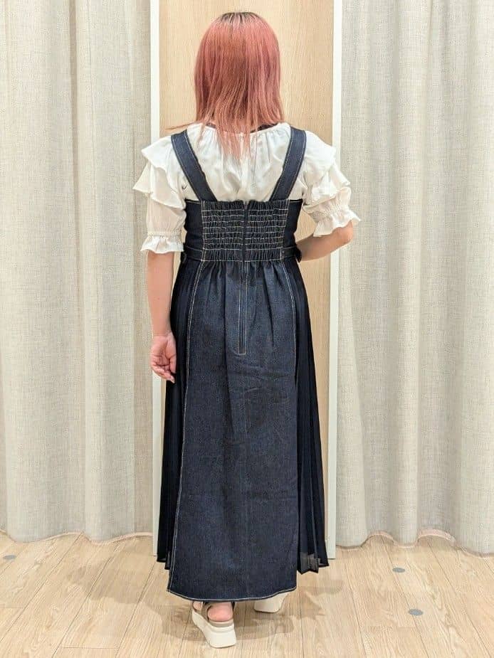minさんの「grove｜◆麻調ダブルフリルブラウス」を使ったコーディネート