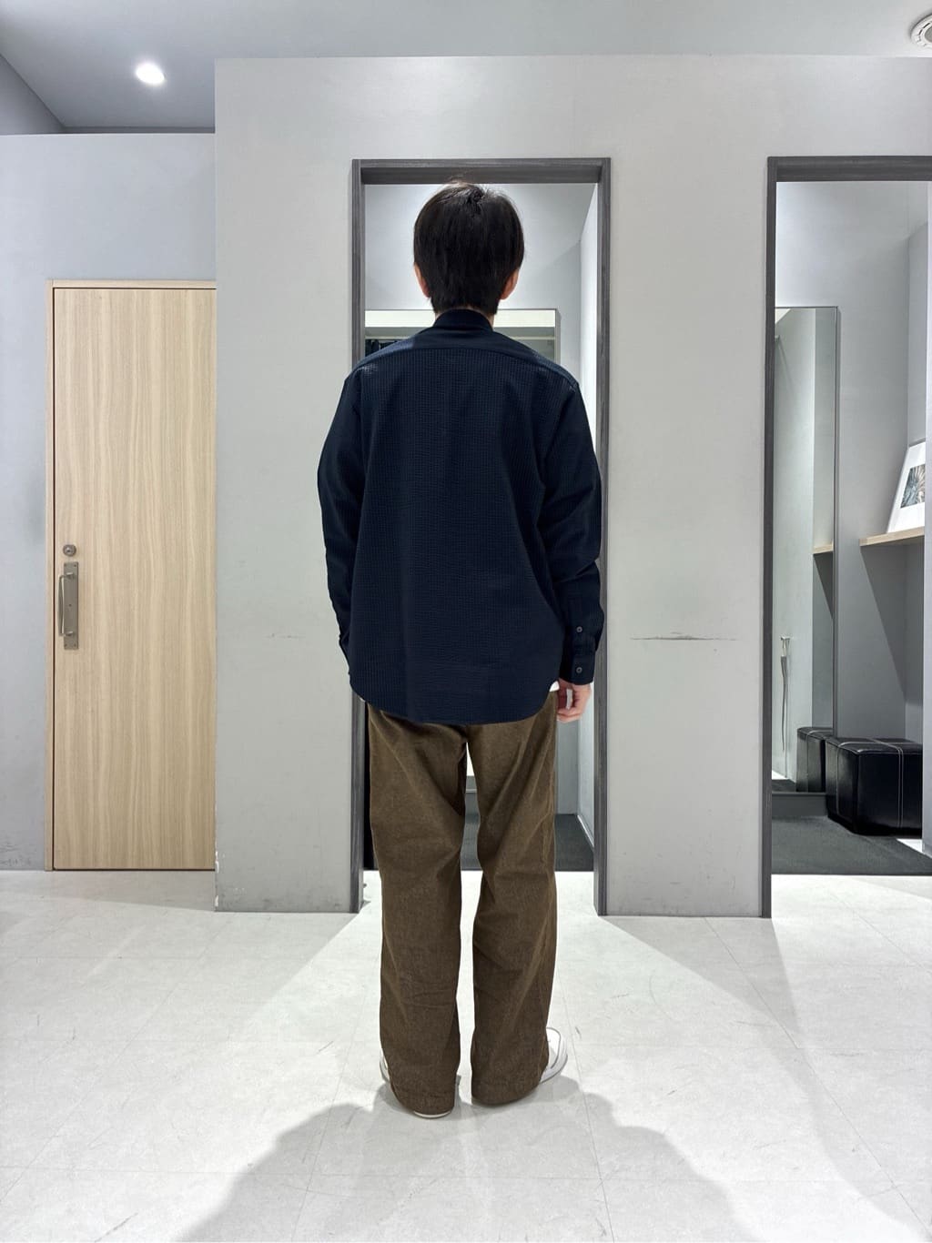 わいずみさんの「TAKEO KIKUCHI｜【抗菌防臭/シーズンレス】シアサッカー ジャージシャツ」を使ったコーディネート