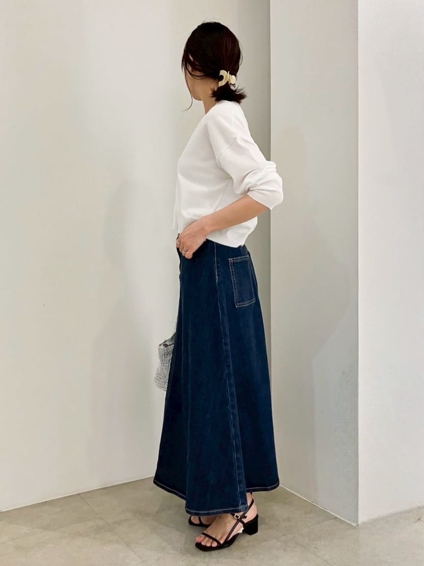 kanakoさんの「grove｜◆【洗える】シアーニットジップカーディガン」を使ったコーディネート