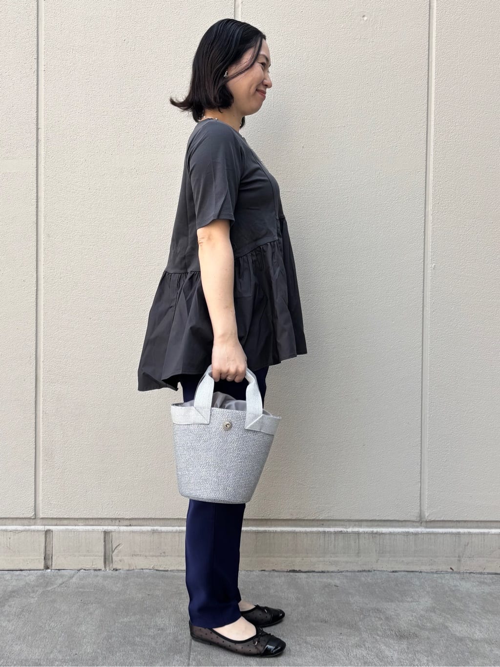 mhさんの「OPAQUE.CLIP｜【定番/6color】名品フラットバレエシューズ」を使ったコーディネート