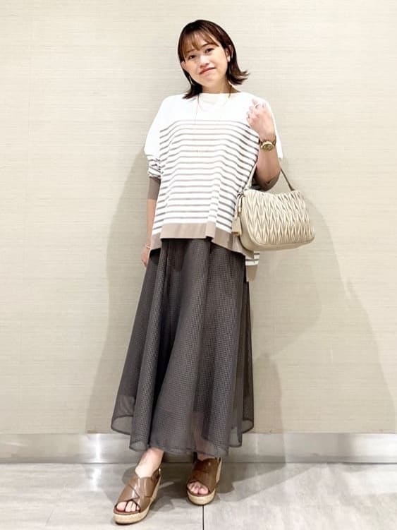 なつよさんの「UNTITLED｜◆【体型カバー/透けにくい】ワイドシルエットニット」を使ったコーディネート