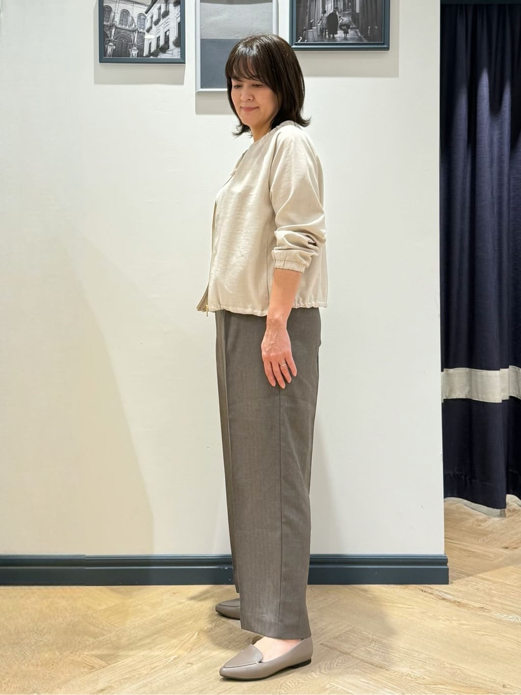 Lilyさんの「grove｜メタルパーツローファーパンプス【晴雨兼用】」を使ったコーディネート